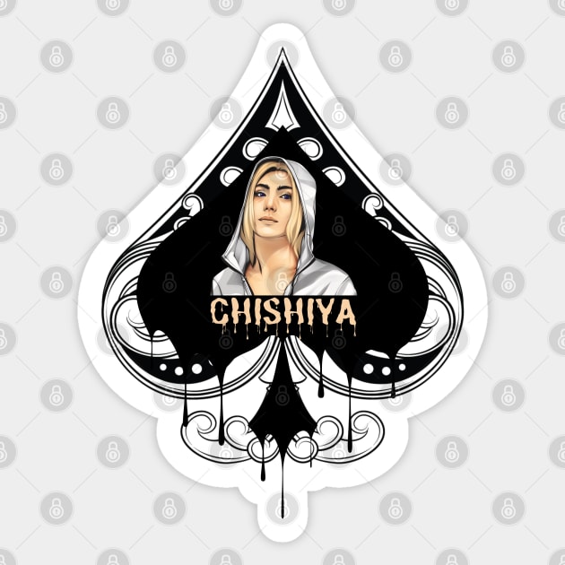 CHISHIYA- alice in borderland spades sticker Sticker by FunartsbyM